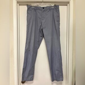 GAP khakis tailored - straight leg/slim fit - back pockets - 34 x 32 - blue